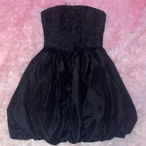 Chetta B Dresses & Skirts - 1980s Chetta B Goth Black Flare Bubble Prom/ Homecoming Dress